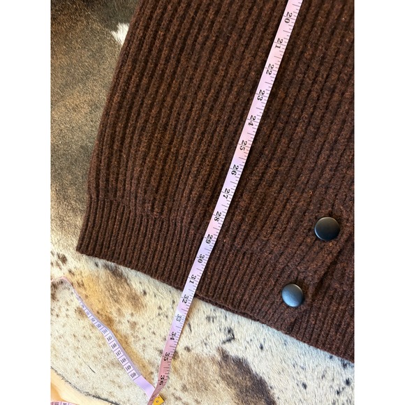 KHAITE 100% Jina Women Cardigan Ribbed Chunky Knit Size XS - Picture 13 of 13